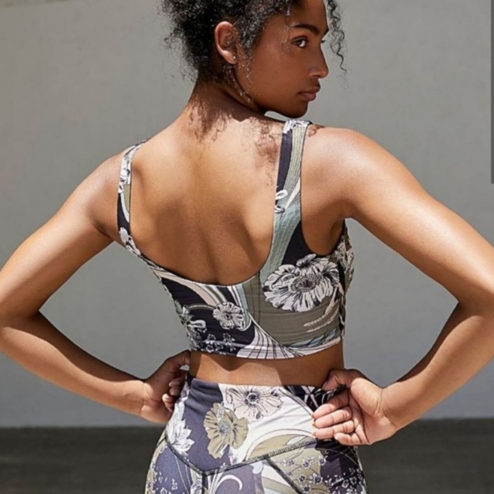 Final Sale! Free People Wave Crush Sports Bra Black Combo S - Picture 2 of 12